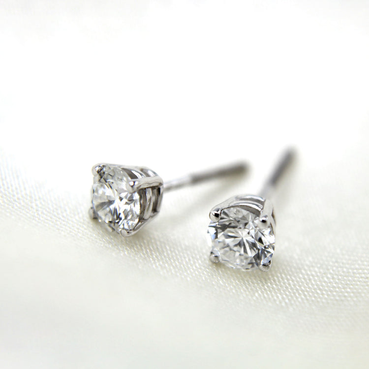 Certified (SI2-I1) 1/5ct TW to 2.00ct TW Lab-grown Diamond Earrings-14K Gold-Screw Back fifth and fine jewelry