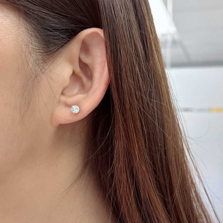 Certified (SI2-I1) 1/5ct TW to 2.00ct TW Lab-grown Diamond Earrings-14K Gold-Screw Back fifth and fine jewelry