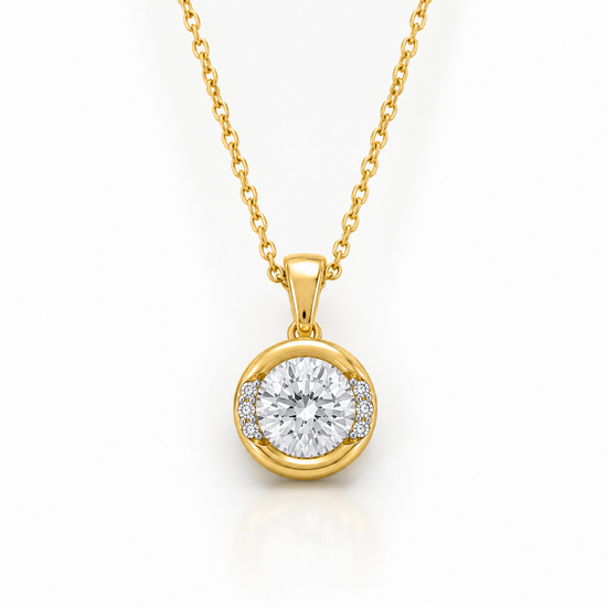 Lab-Grown Diamond Pendant in 925 Sterling Silver (1/2 CT TW)