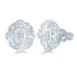 3/8Ct TW Diamond Emerald Cluster Fashion Stud Earring in Sterling Silver - Fifth and Fine