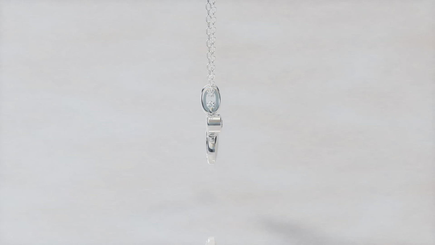Natural Diamond Puff Floating Heart Pendant Necklace silver jewelry fifthandfine affordable wholesale