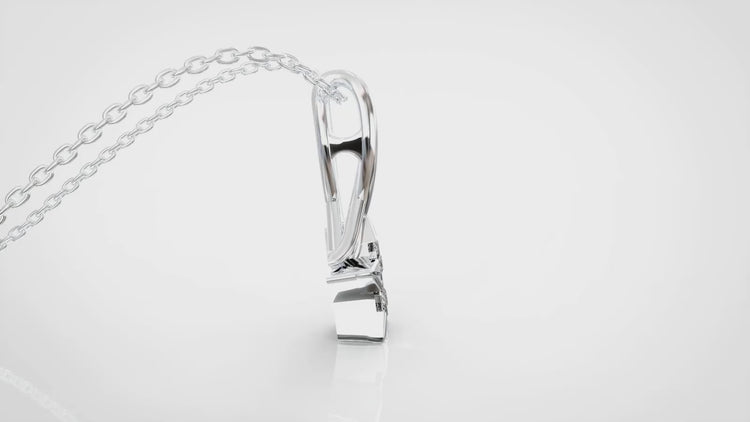 1/6 CT TW Diamond Infinity Only One Star Pendant Necklace in 925 Sterling Silver