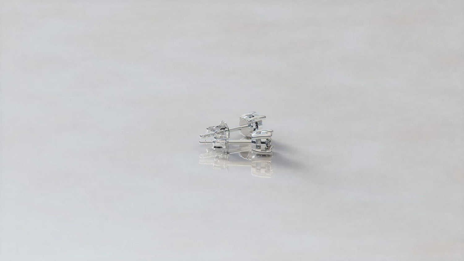 1/10ct TW to 1/4ct TW Natural Diamond Stud Earrings Set in Sterling Silver