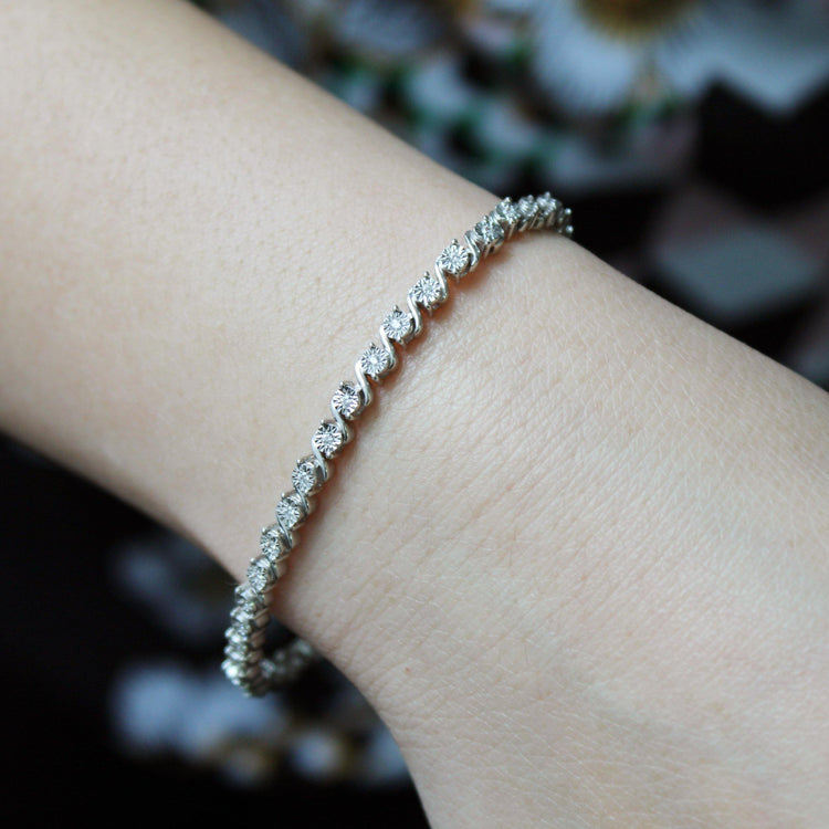 1/3ct tw Diamond Tennis Bracelet in Sterling Silver - Fifth and Fine