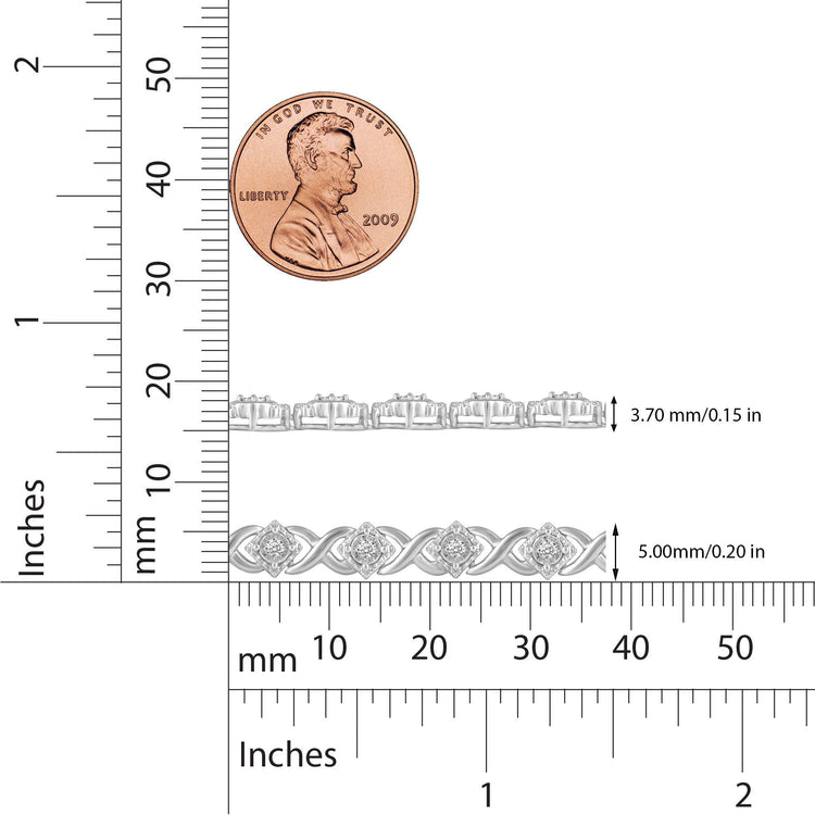 1.0 CT TW Diamond Tennis Bracelet in Sterling Silver by Fifth and Fine - Fifth and Fine