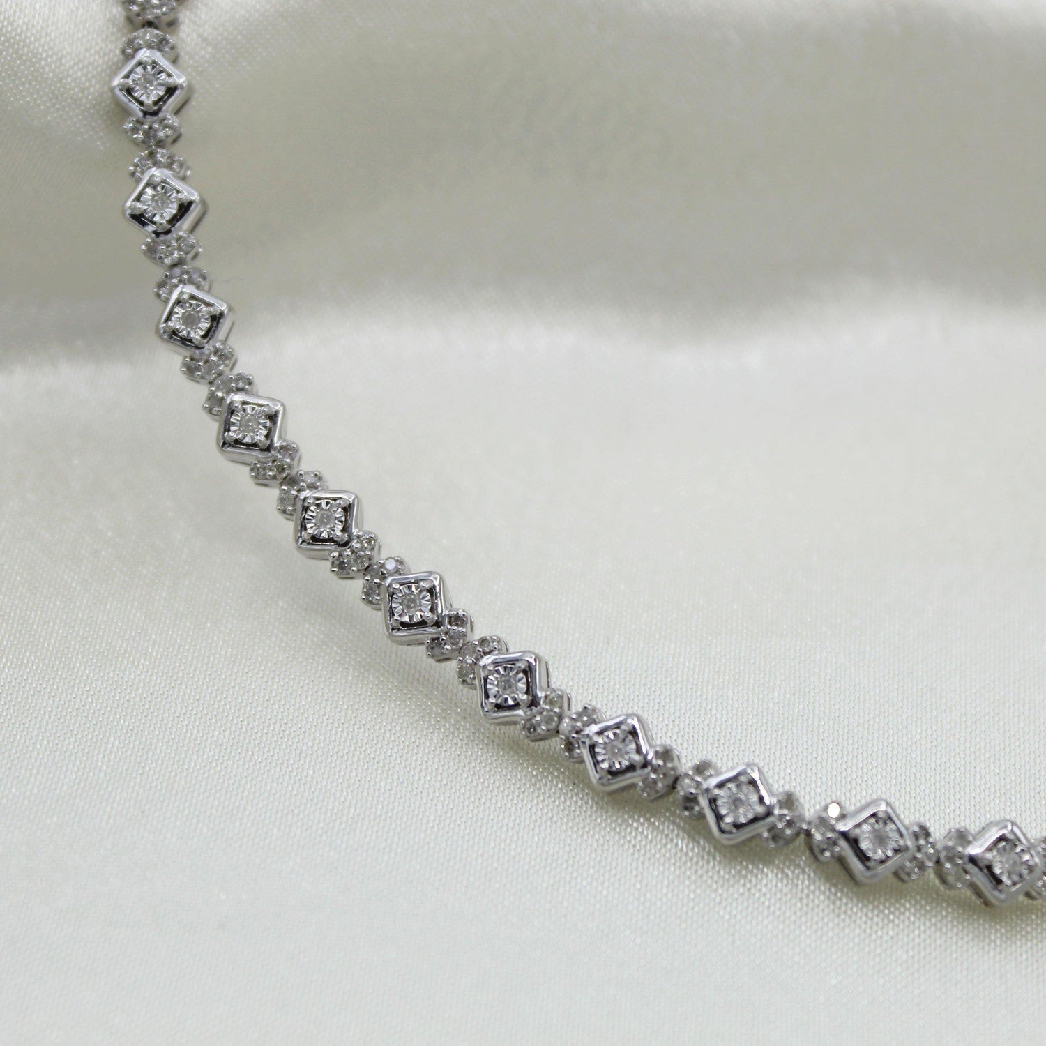 1.0 CT TW Diamond Tennis Bracelet in Sterling Silver by Fifth and Fine