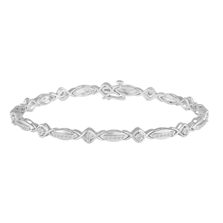 1/2 CT TW Diamond Enchant Tennis Bracelet in Sterling Silver