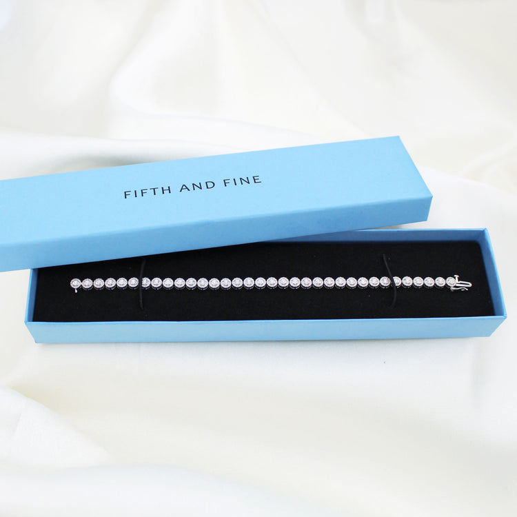 1.0 CT TW Diamond Round Tennis Bracelet in Sterling Silver by Fifth and Fine