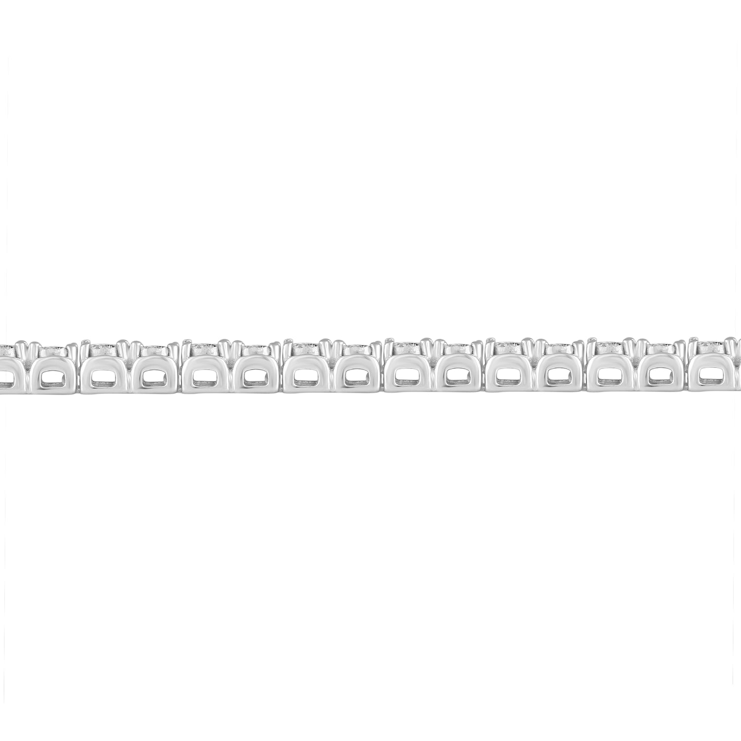 3/4 Cttw Natural Diamond Tennis Bracelet Set in 925 Sterling Silver