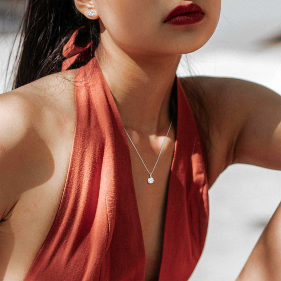 diamond necklace pendant high-end fine jewelry gift holiday birthday