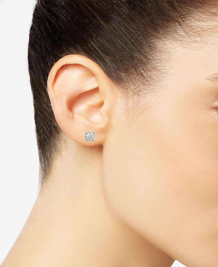 3/8Cttw Diamond Stud Earrings Set In 14K Gold. Your choice In White, Yellow Or Rose Gold - Fifth and Fine