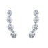 Crawler Ear Jacket Climber 1/10 Ctw Natural Diamond Stud Earrings set in 925 Sterling Silver