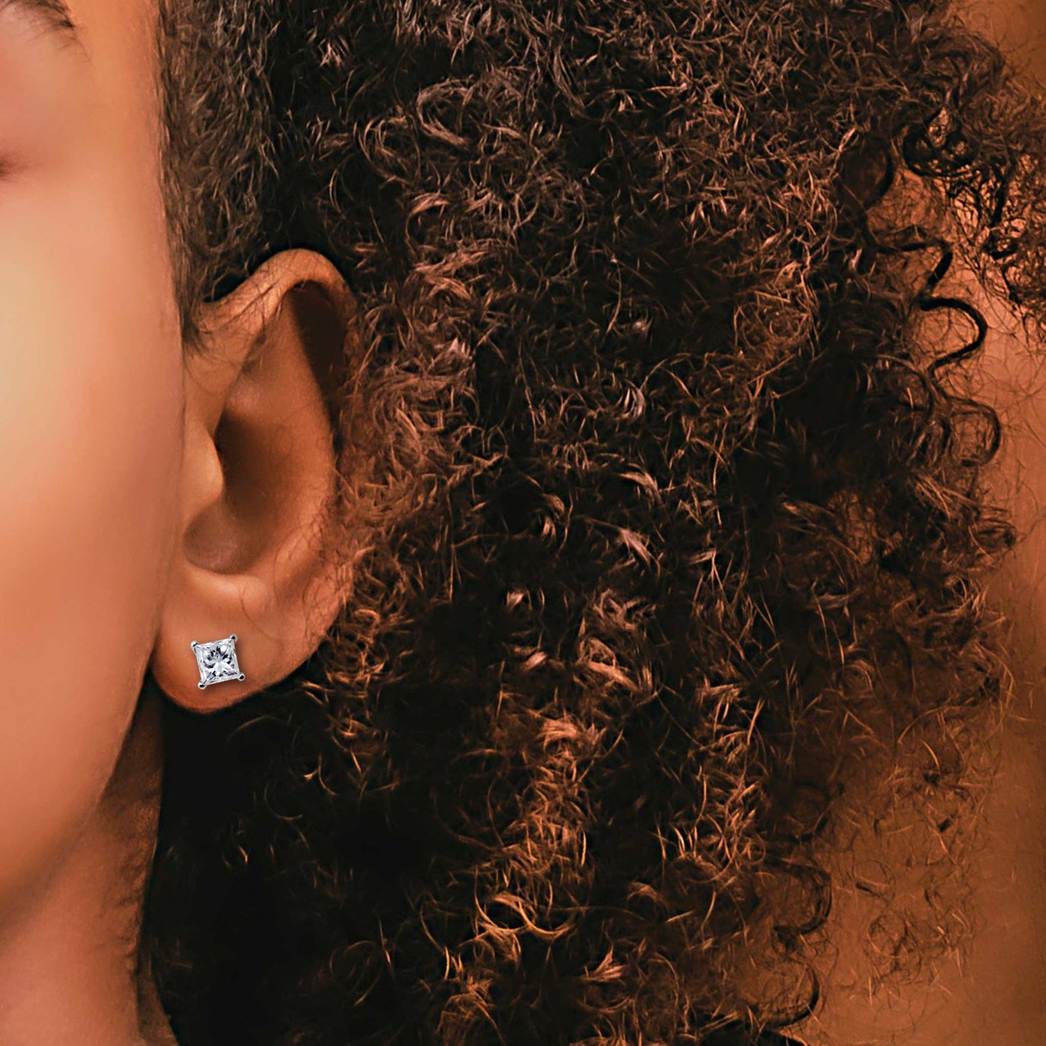 AGS Certified (VS1- VS2) 1/4ct TW to 1.00ct TW Natural Diamond Earrings-14K Gold-Screw Backs