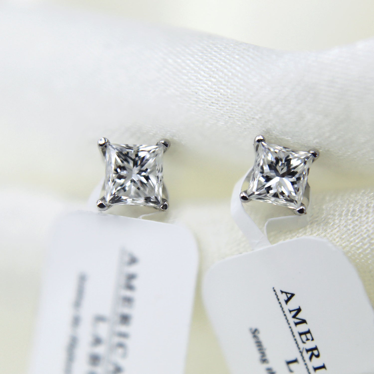 AGS Certified (VS1- VS2) 1/4ct TW to 1.00ct TW Natural Diamond Earrings-14K Gold-Screw Backs fine jewelry birthday holiday vae\lentineday gift