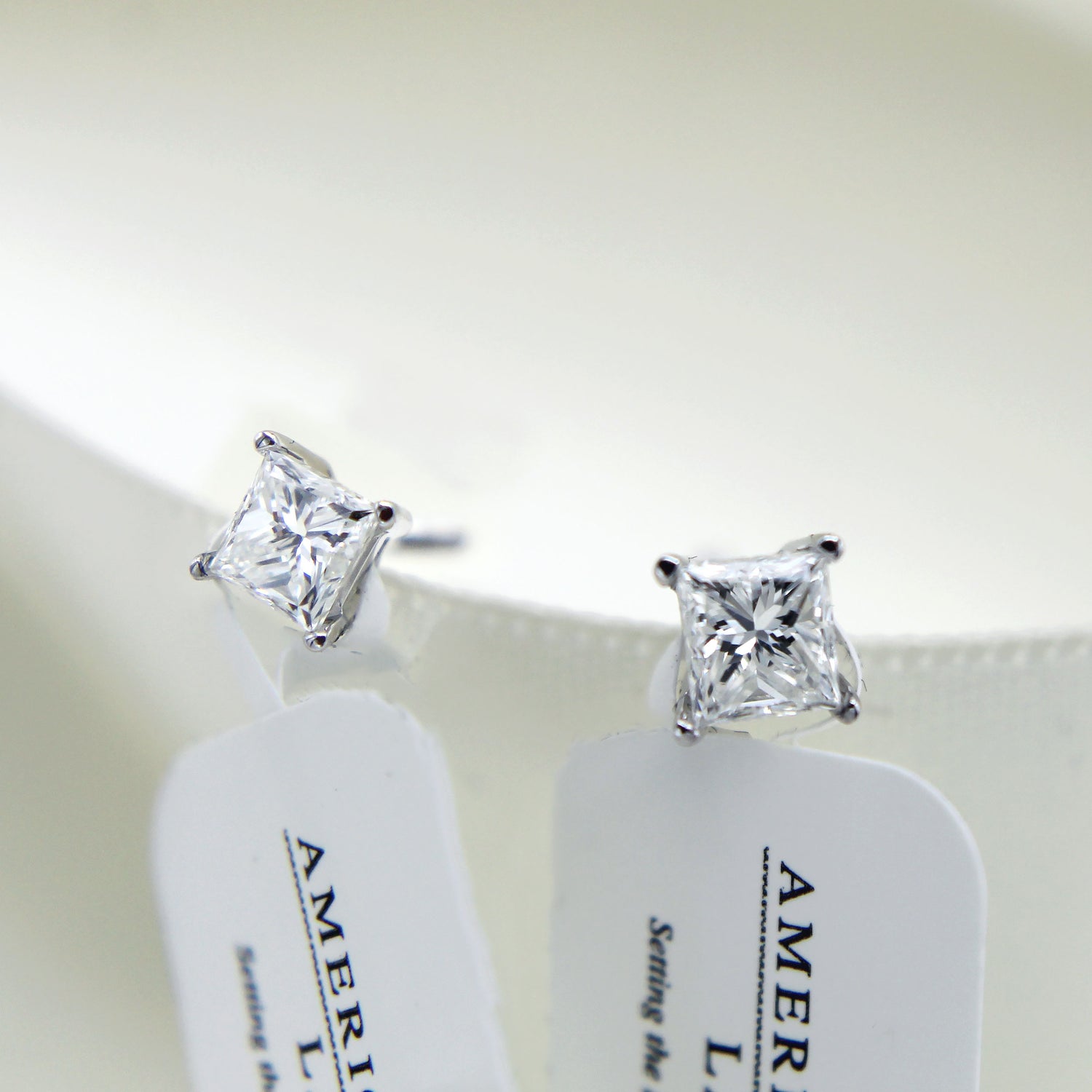 AGS Certified (VS1- VS2) 1/4ct TW to 1.00ct TW Natural Diamond Earrings-14K Gold-Screw Backs fine jewelry birthday holiday vae\lentineday gift