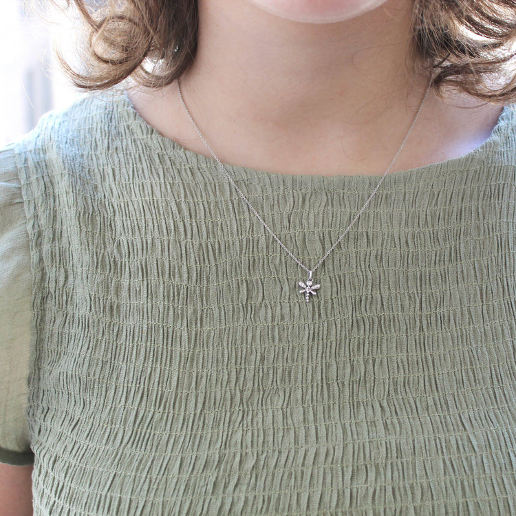 Dragonfly 1/20 Cttw Natural Diamond Pendant Necklace set in 925 Sterling Silver fine jewelry gift holiday valentine birthday