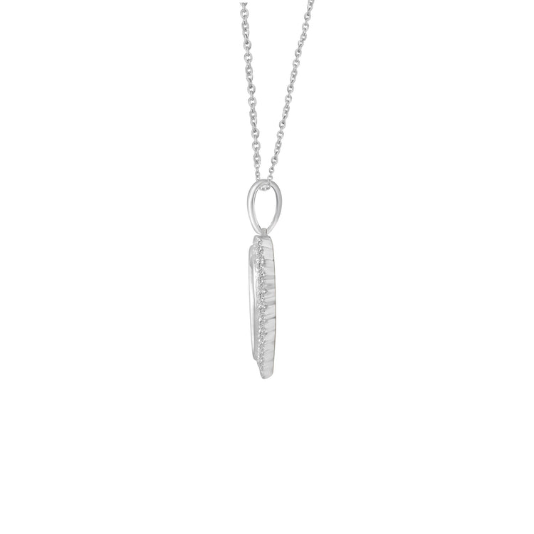 1/5ct tw Diamond Heart Pendant in Sterling Silver