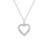 1/4ct tw Diamond Heart Pendant in Sterling Silver