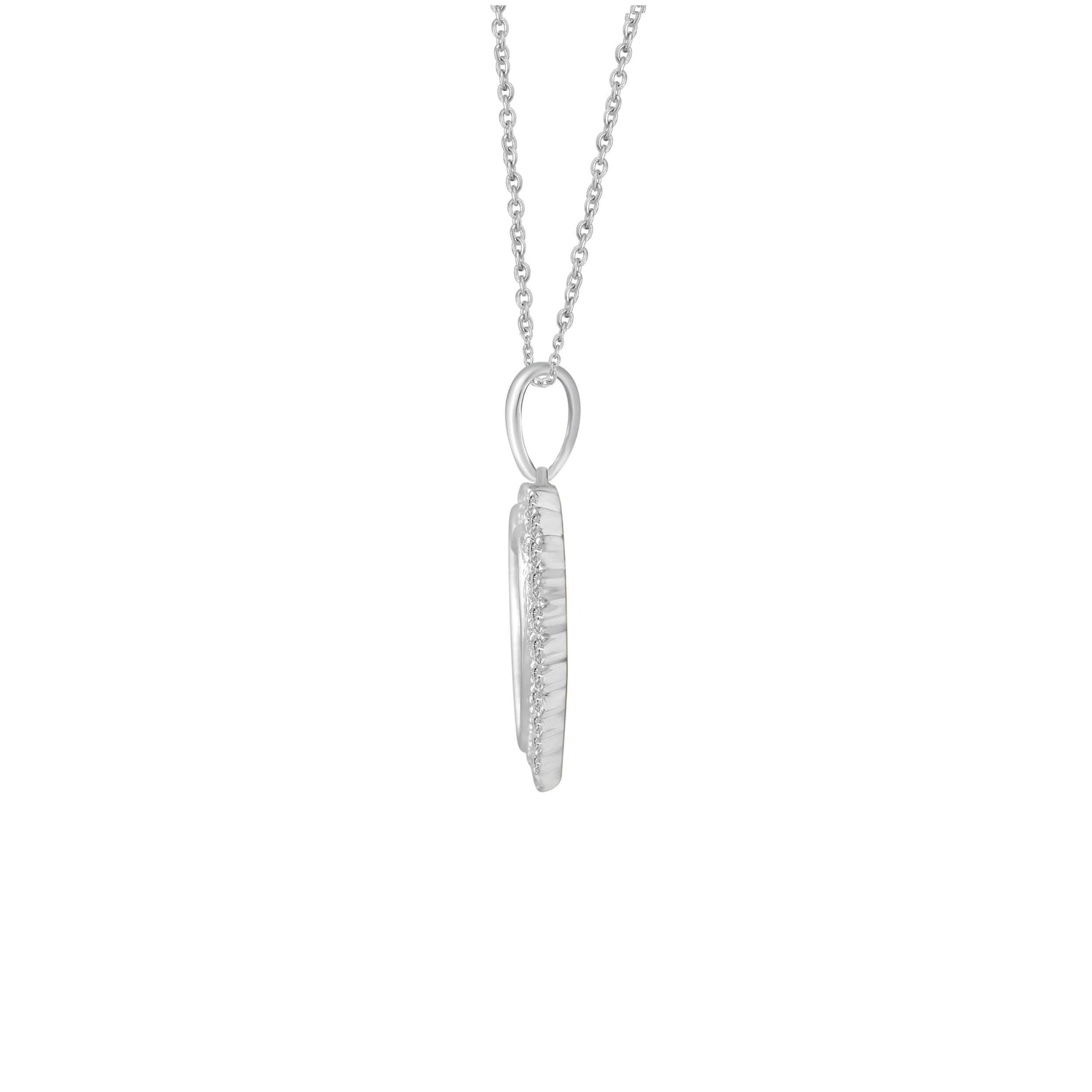 1/4ct tw Diamond Heart Pendant in Sterling Silver