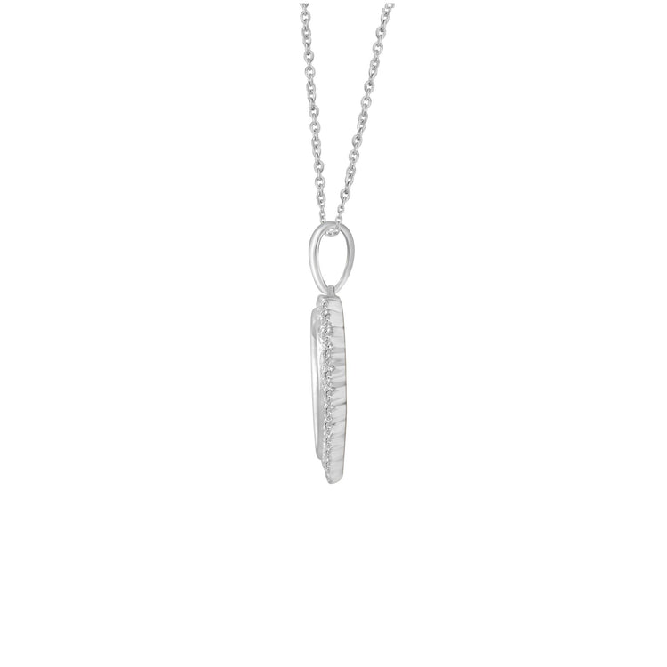 1/4ct tw Diamond Heart Pendant in Sterling Silver