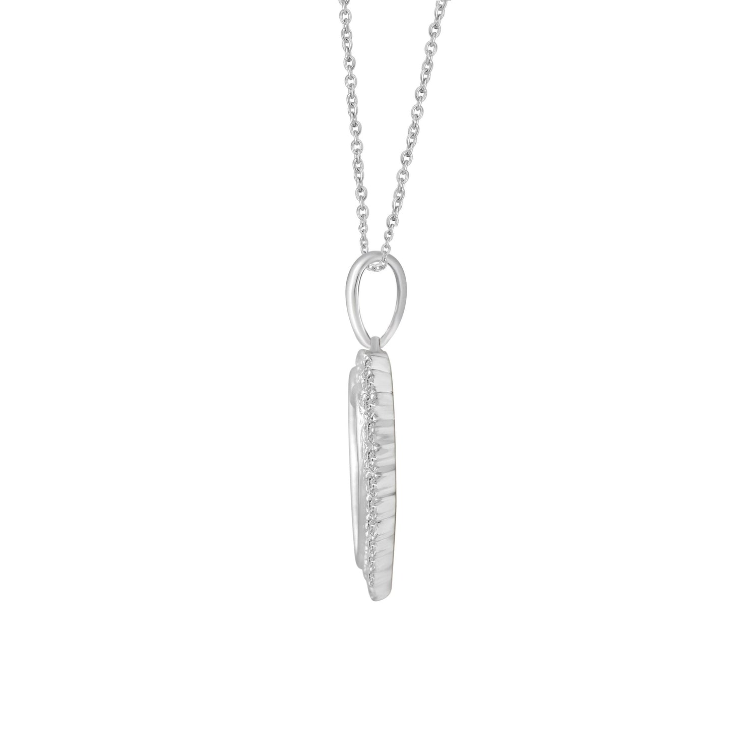 1/2ct tw Diamond Heart Pendant in Sterling Silver