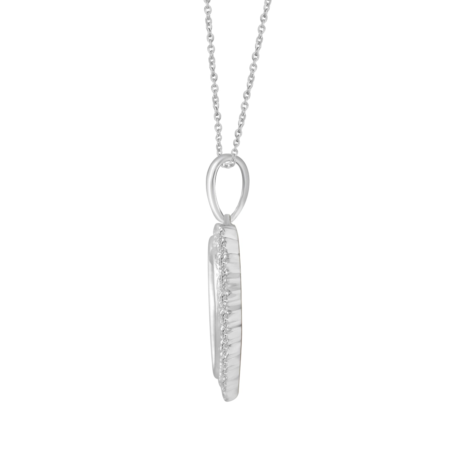 3/4ct tw Diamond Heart Pendant in Sterling Silver