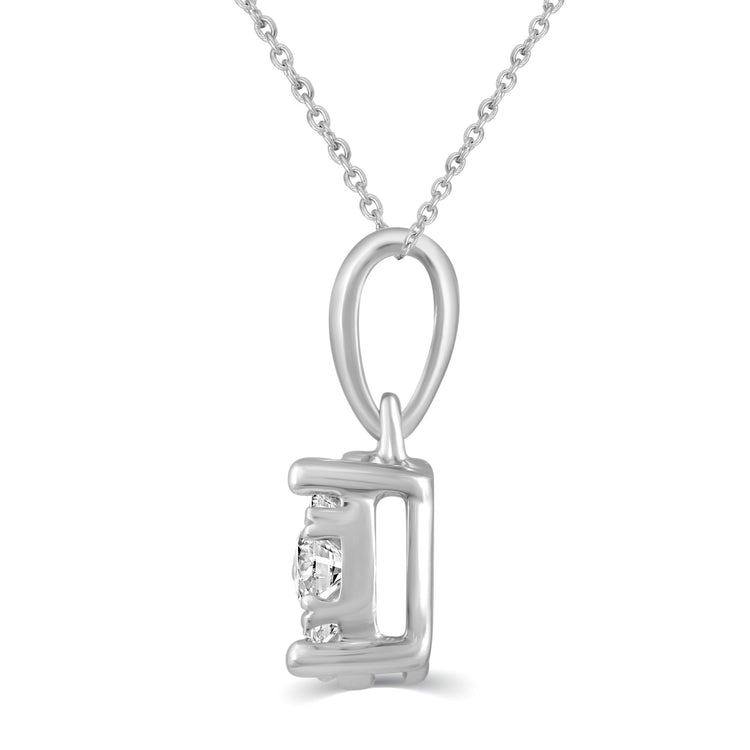1/4 Cttw Natural Diamond Pendant Necklace set in 925 Sterling Silver fine jewelry birthday holiday valentineday blackfriday sale gift