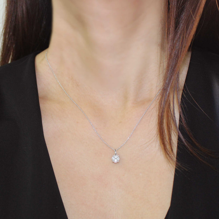 1/4 Cttw Natural Diamond Pendant Necklace set in 925 Sterling Silver fine jewelry birthday holiday valentineday blackfriday sale gift