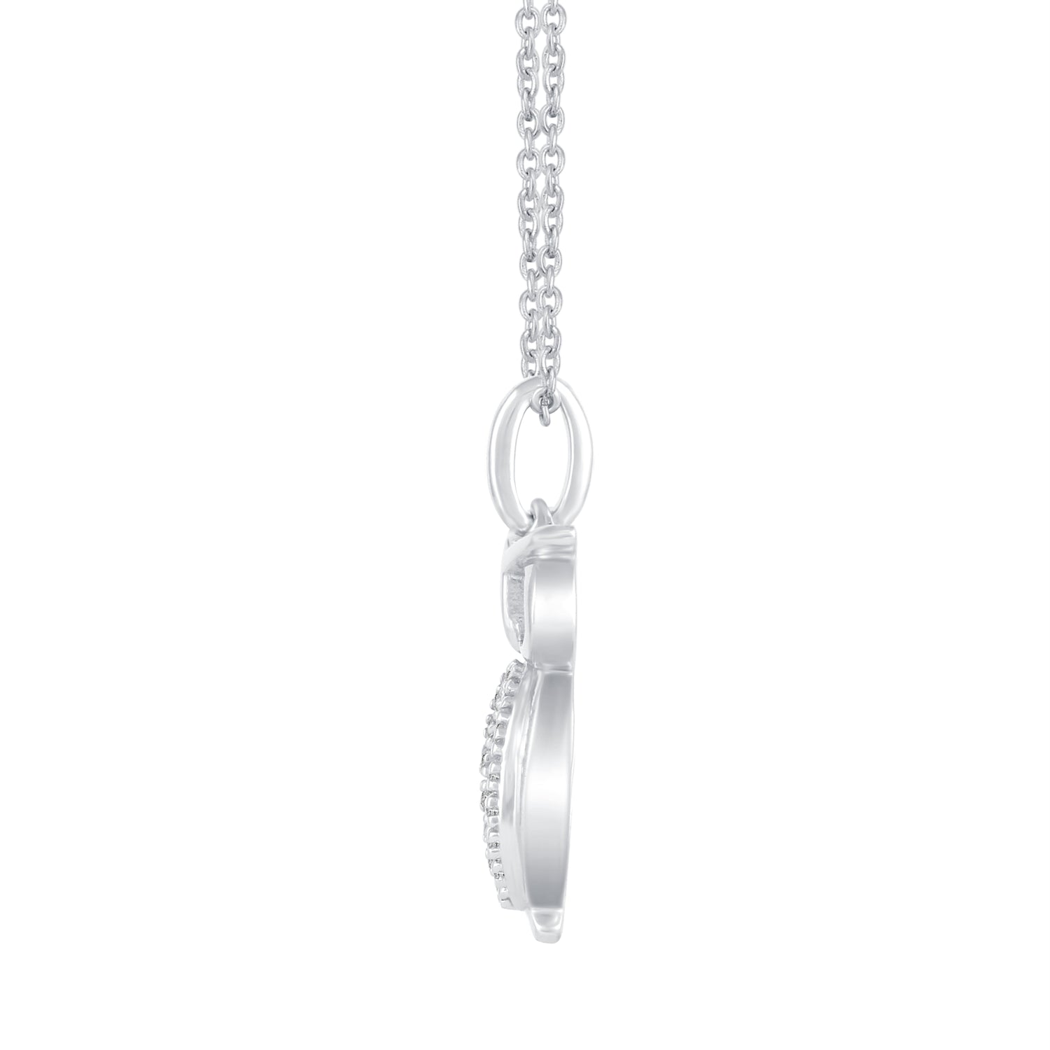 1/20 Ctw Owl Wisdom Pendant Necklace with Natural Round Diamonds Set in 925 Sterling Silver animal holiday gift birthday