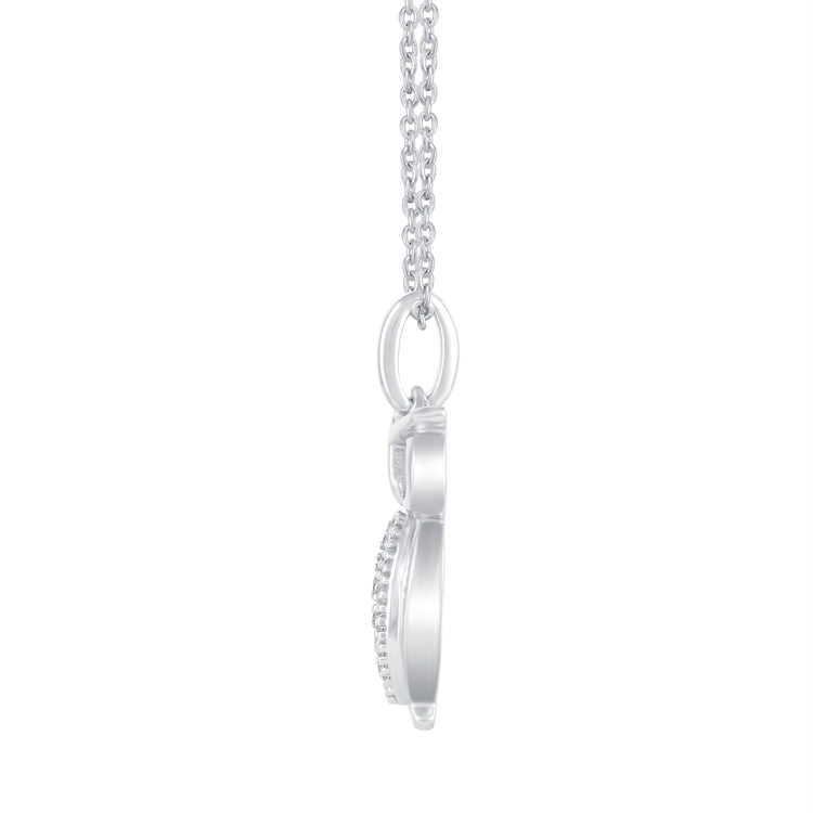 1/20 Ctw Owl Wisdom Pendant Necklace with Natural Round Diamonds Set in 925 Sterling Silver animal holiday gift birthday