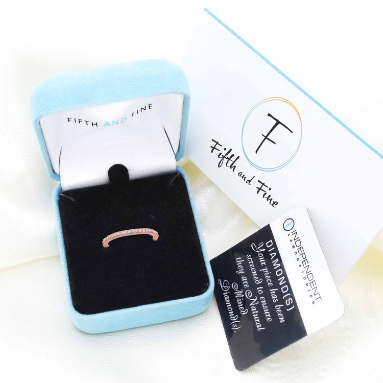 1/3 Cttw Diamond Double Band Ring in 14K Rose Gold