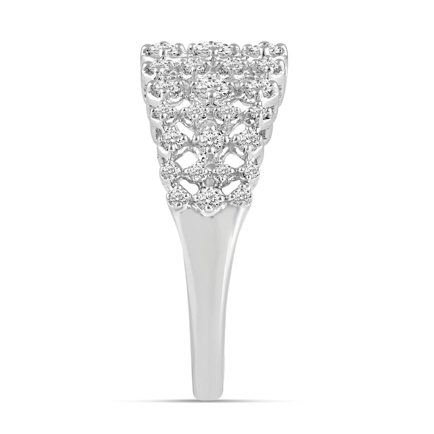 1/2CT TW Diamond Anniversary Ring in Sterling Silver - Fifth and Fine