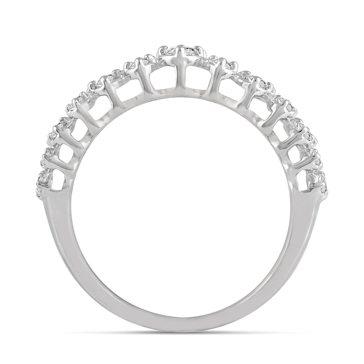 1.0CT TW Diamond Anniversary Ring in Sterling Silver - Fifth and Fine