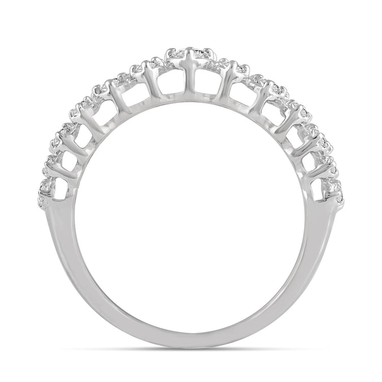 1.0CT TW Diamond Anniversary Ring in Sterling Silver - Fifth and Fine