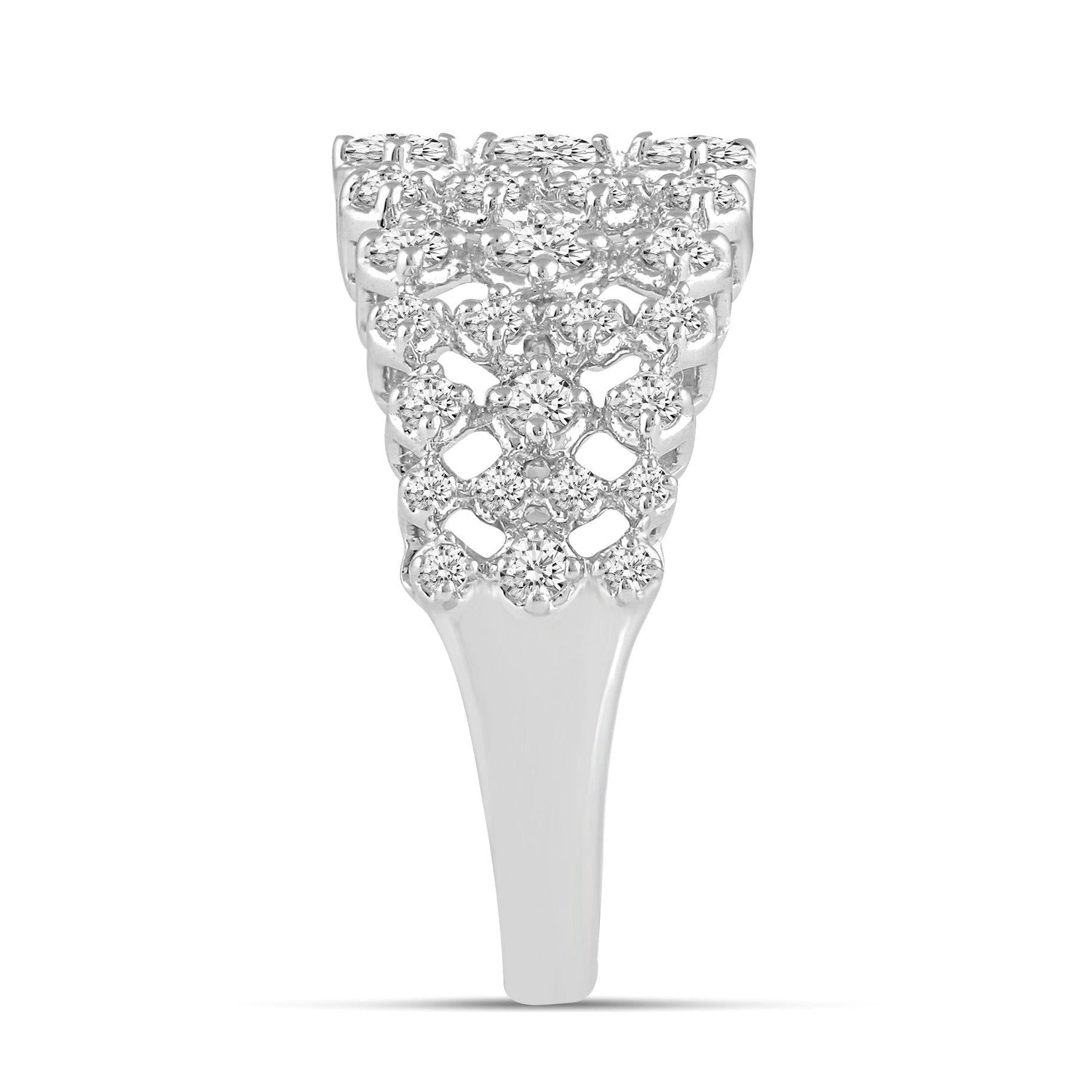 1.0CT TW Diamond Anniversary Ring in Sterling Silver - Fifth and Fine