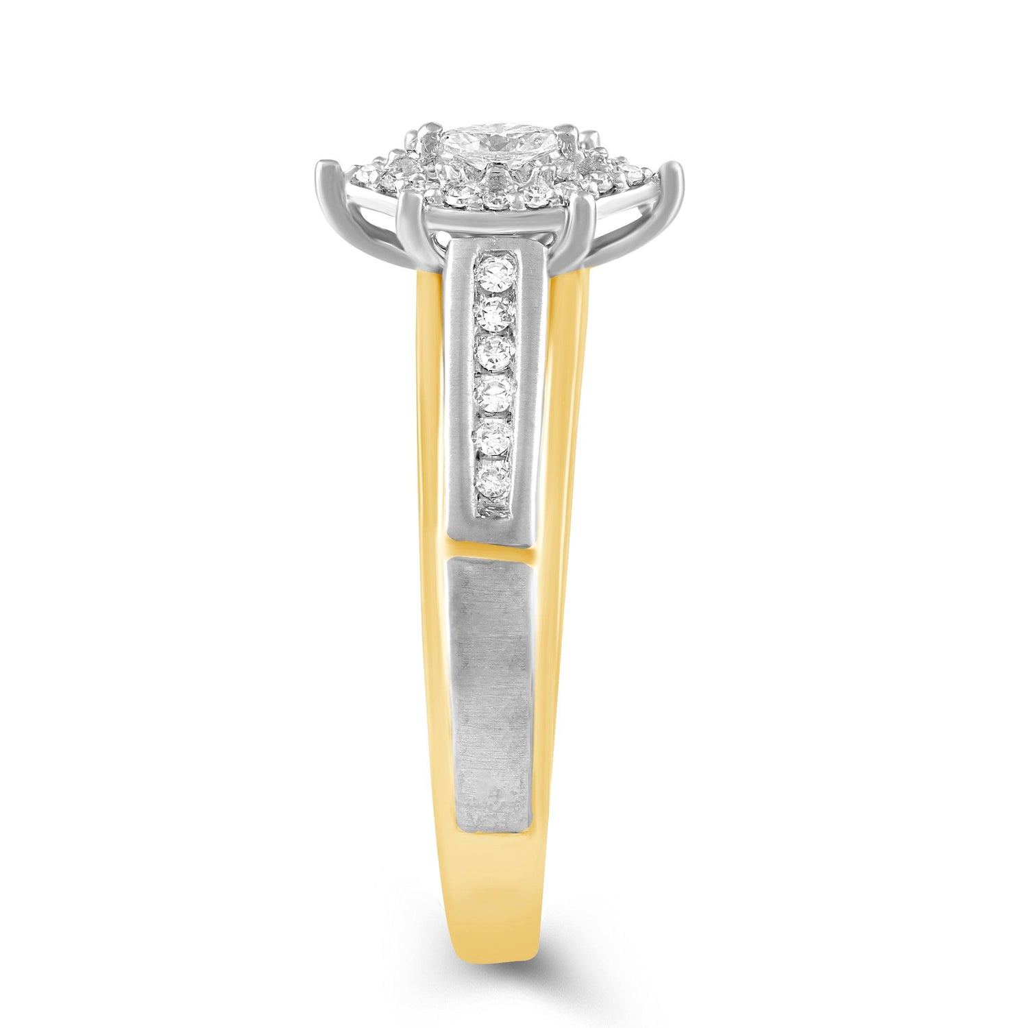1/3CT TW Marquise Diamond Trio Bridal set in 10KT Yellow Gold - Fifth and Fine