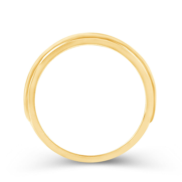 1/20CT TW Diamond Wedding Band Set in 10KT Yellow Gold - Fifth and Fine