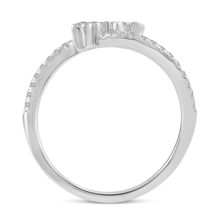 1/3CT TW Diamond Star Cluster Fashion Ring in Sterling Silver - Fifth and Fine