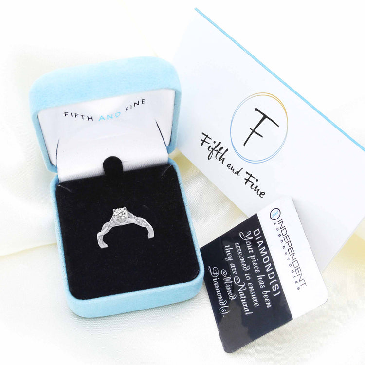 1/2 Cttw (I1-I2 Clarity) Diamond Infinity Engagement Wedding Bridal Ring in 14K Gold