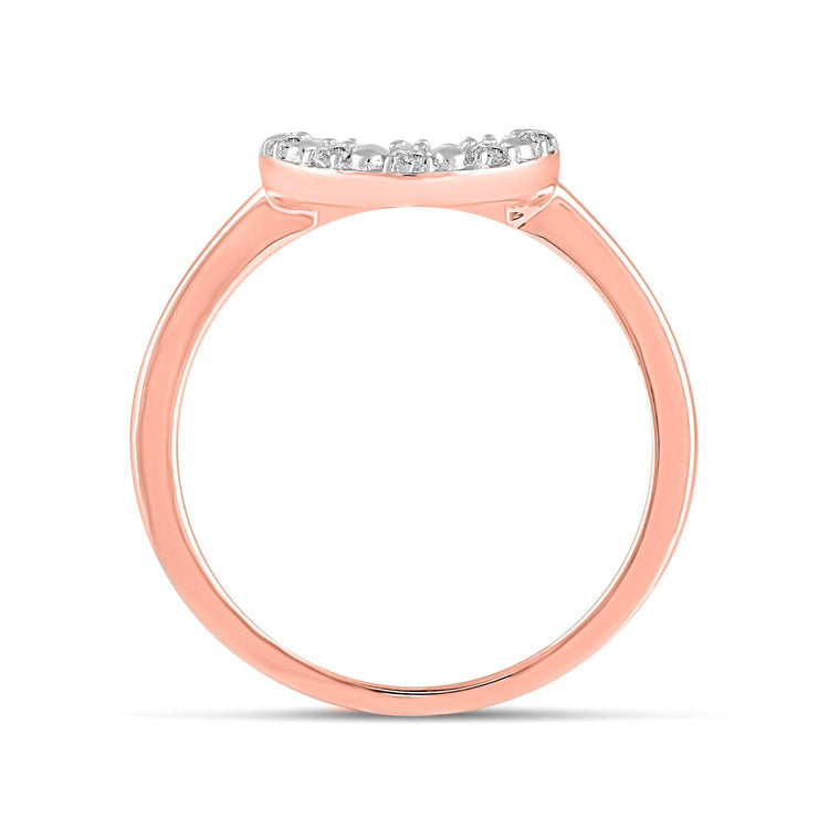 1/10 CT TW Diamond Circle Ring in Sterling Silver - Fifth and Fine