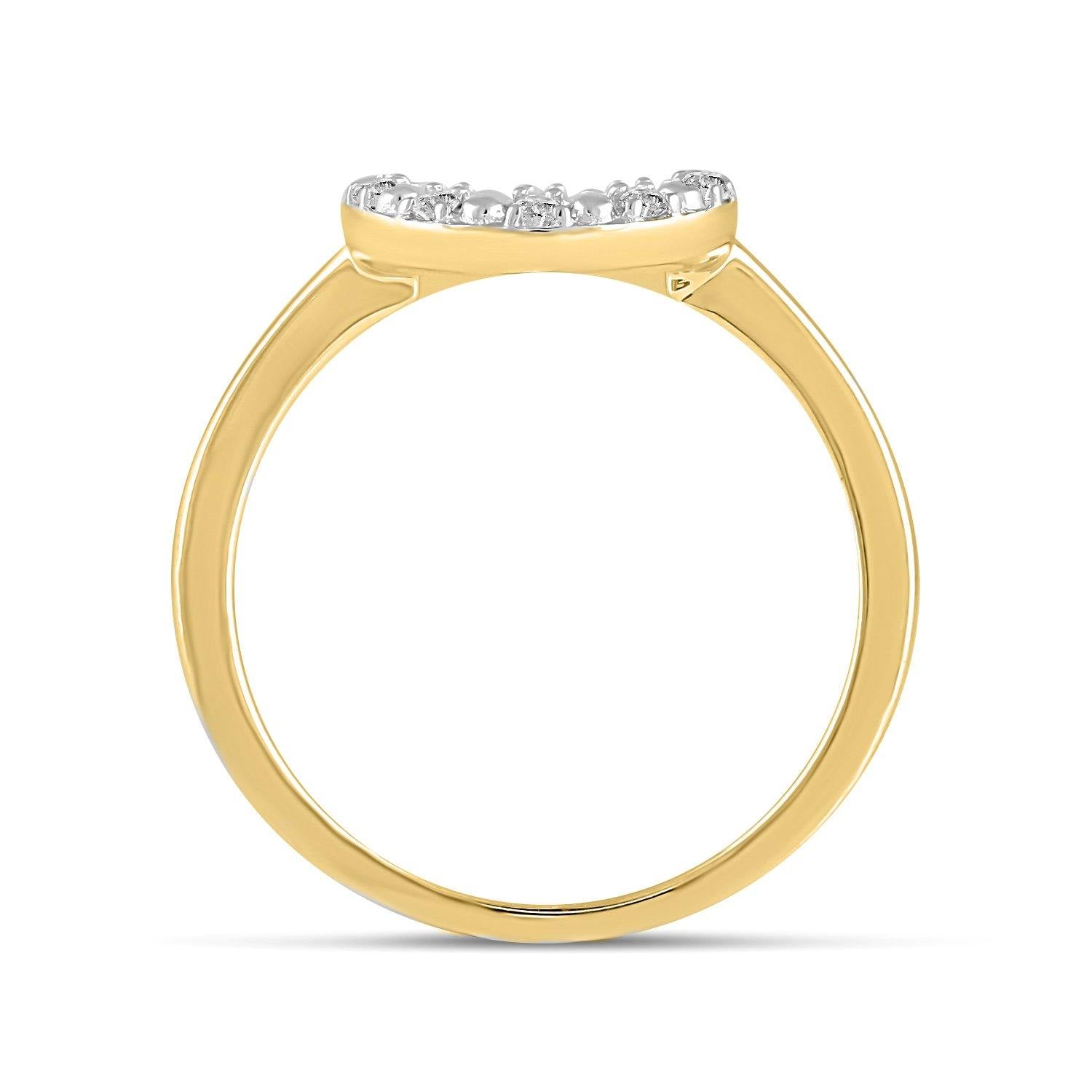 1/10 CT TW Diamond Circle Ring in Sterling Silver - Fifth and Fine