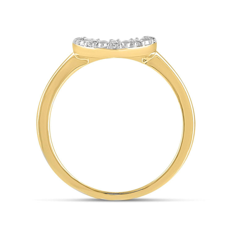 1/10 CT TW Diamond Circle Ring in Sterling Silver - Fifth and Fine