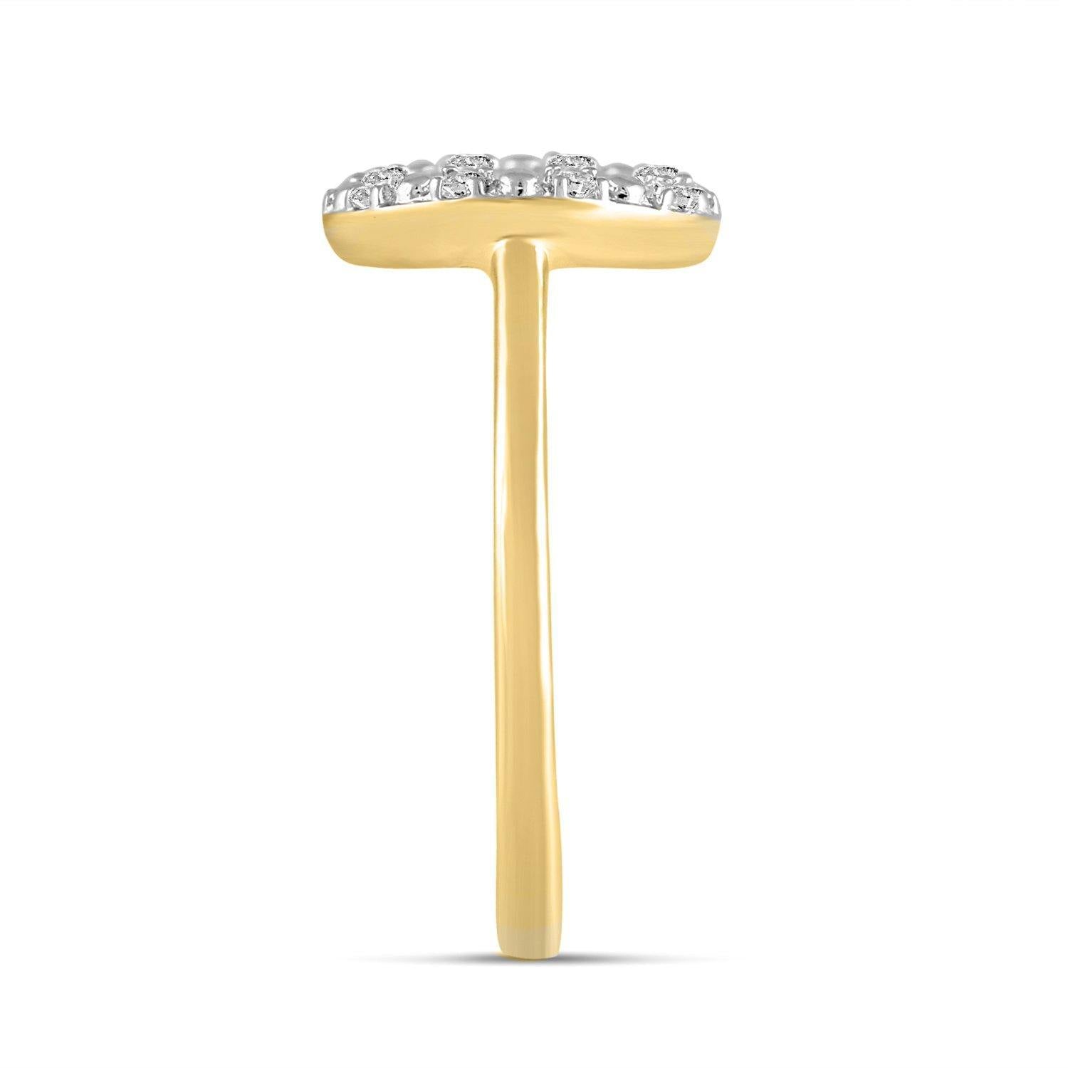 1/10 CT TW Diamond Circle Ring in Sterling Silver - Fifth and Fine