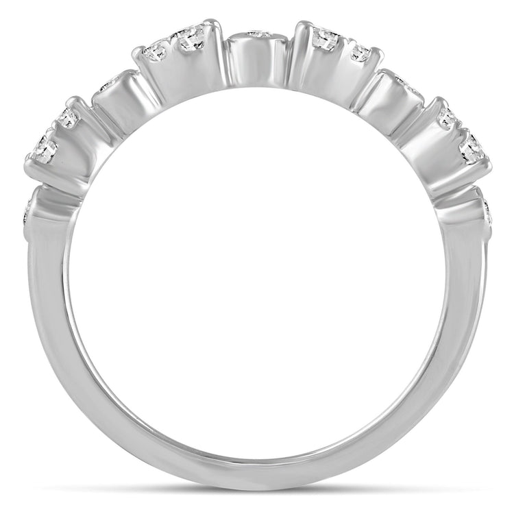 1/3CT TW Diamond Wedding band Ring in Sterling Silver - Fifth and Fine