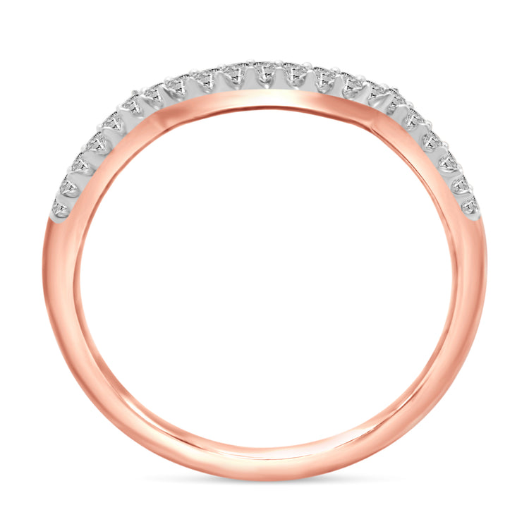3/8 Cttw (I1-I2 Clarity) Diamond Infinity Cushion Engagement Wedding Bridal Ring & Band in 14K Gold