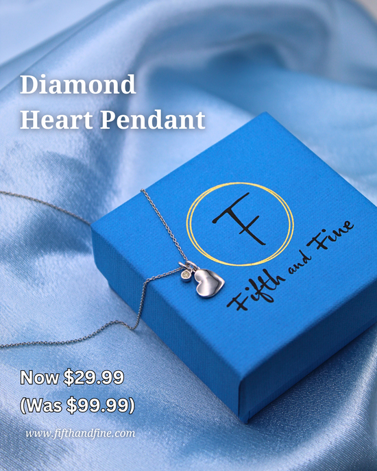 Limited Offer 1/20 Carat tw Natural Diamond Puff Floating Heart Shape Pendant Necklace in 925 Sterling Silver