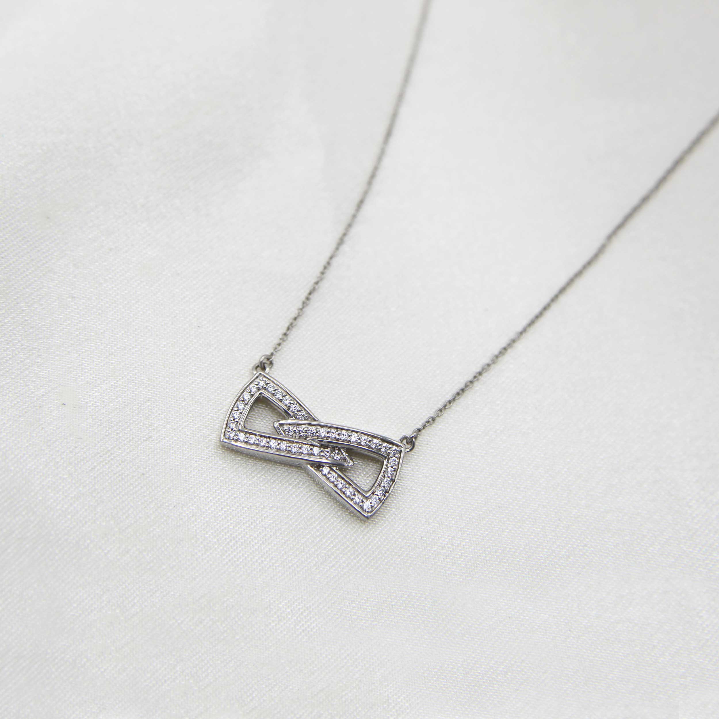 Sterling Silver, Jersey Collection, Medium Number 99 Pendant by The Black Bow Jewelry Co.