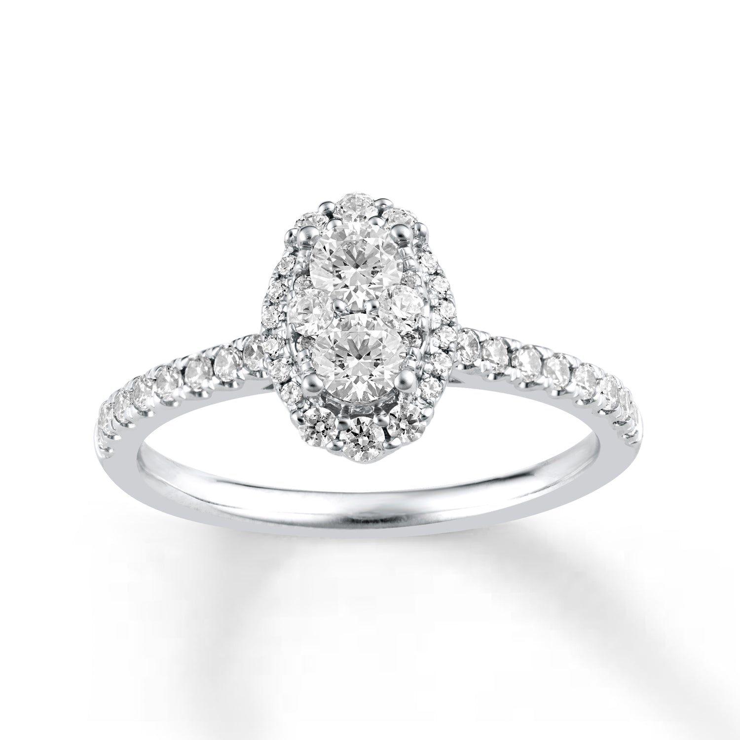 Diamond ring oval engagement bridal