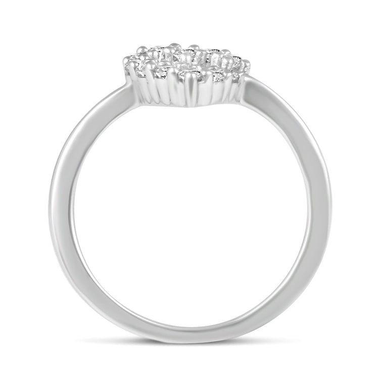 Open Heart Love Ring in 925 Sterling Silver - Prime and Pure