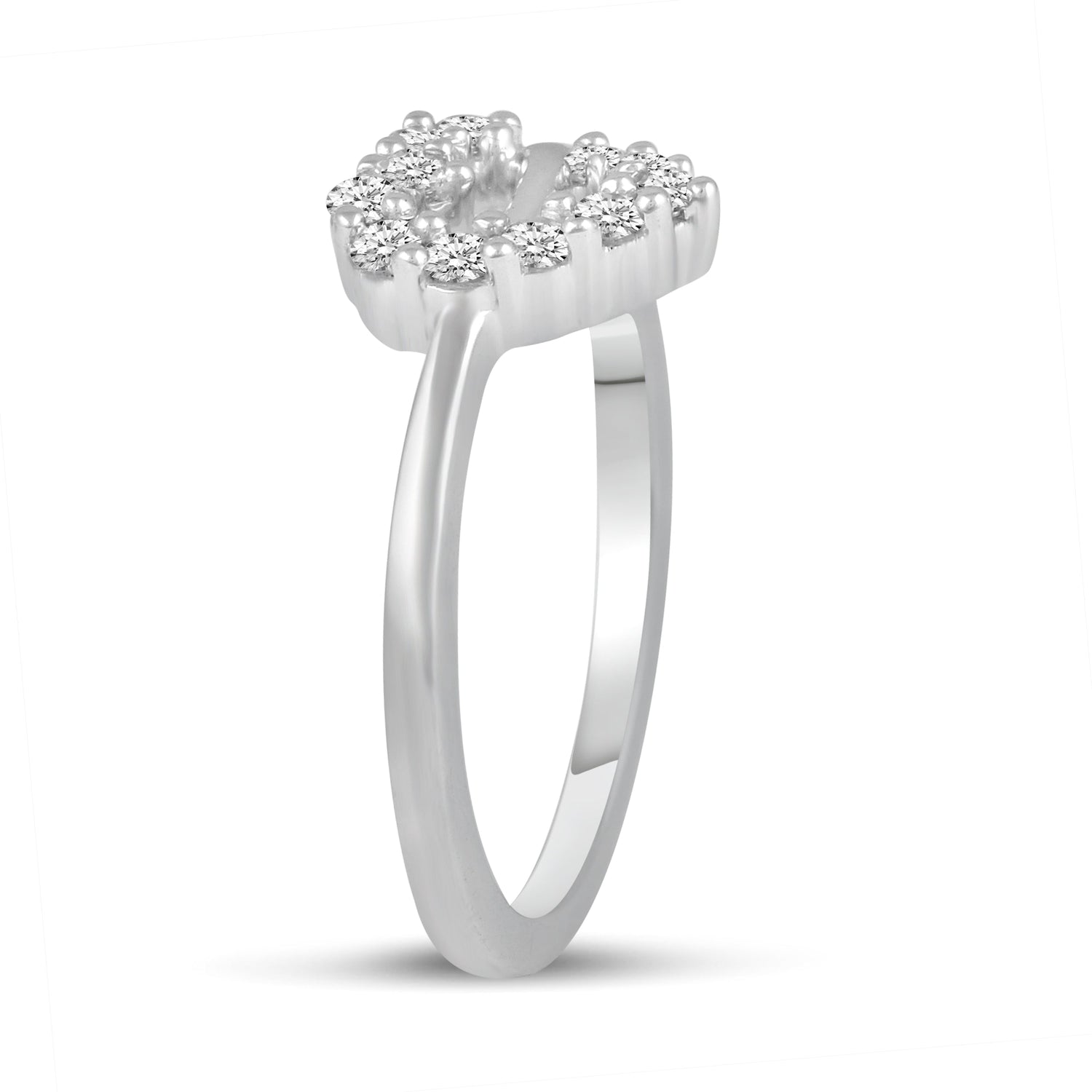 Open Heart Love Ring in 925 Sterling Silver - Prime and Pure